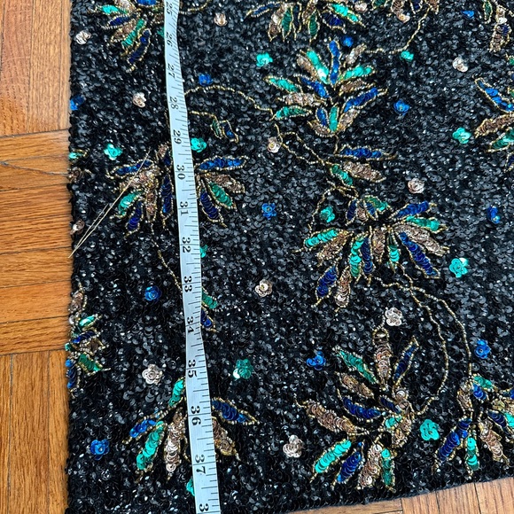 Vintage 50’s 60’sGene Shelly's Womens Sequin Dress 100% Wool Floral Pattern - Picture 10 of 10